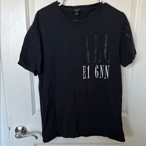 AllSaints Black Graphic T-Shirt